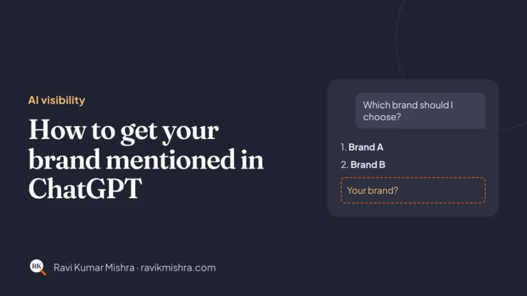 How to get your brand mentioned in ChatGPT